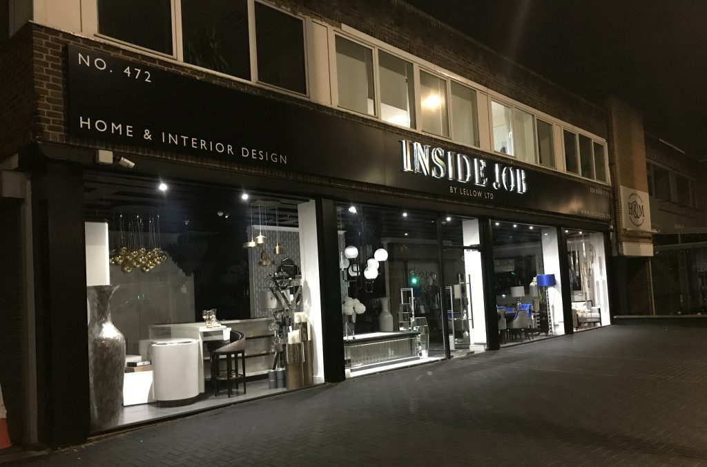 Inside Job Illuminated Facia Signage